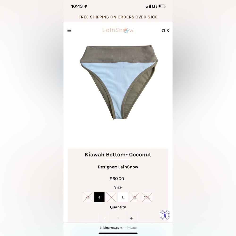 LainSnow Kiawah Bottoms - Coconut
